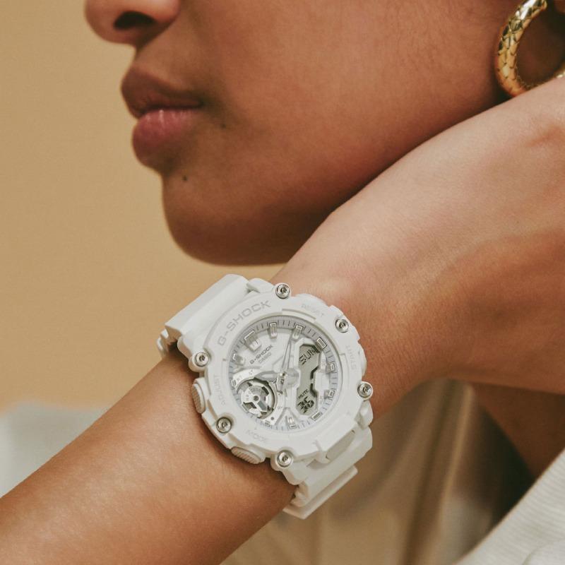 Casio Мужские часы G-SHOCK, смола, водостойкость 200 м, цифровые, ударопрочные, кварцевые, GMA-S2200M-7A