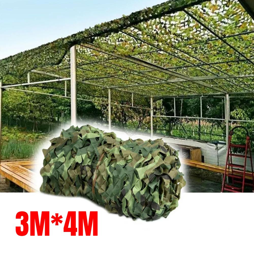 3x5 м 4x6 м Камуфляжная сетка Рулон для оптовой продажи Теневая сетка для Охоты Лесных Тренировок Кемпинга Чехла на Автомобиль Пейнтбола Наблюдения за Птицами