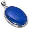 Подвеска из натурального лазурита ручной работы из стерлингового серебра 925 пробы 2 дюйма h6L06