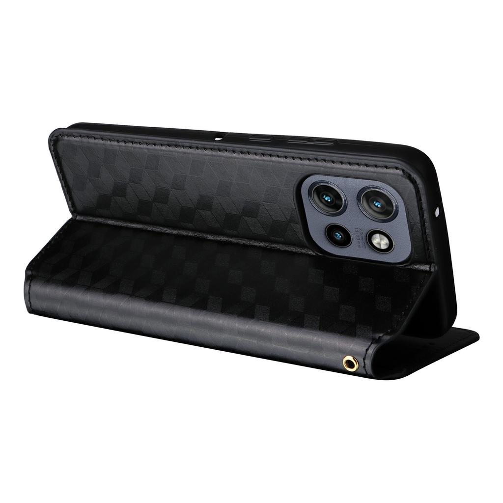 Для Motorola Thinkphone 25 5G/Edge 50 Neo 5G/Moto S50 5G чехол-кошелек с ромбовидным принтом кожаный чехол для телефона