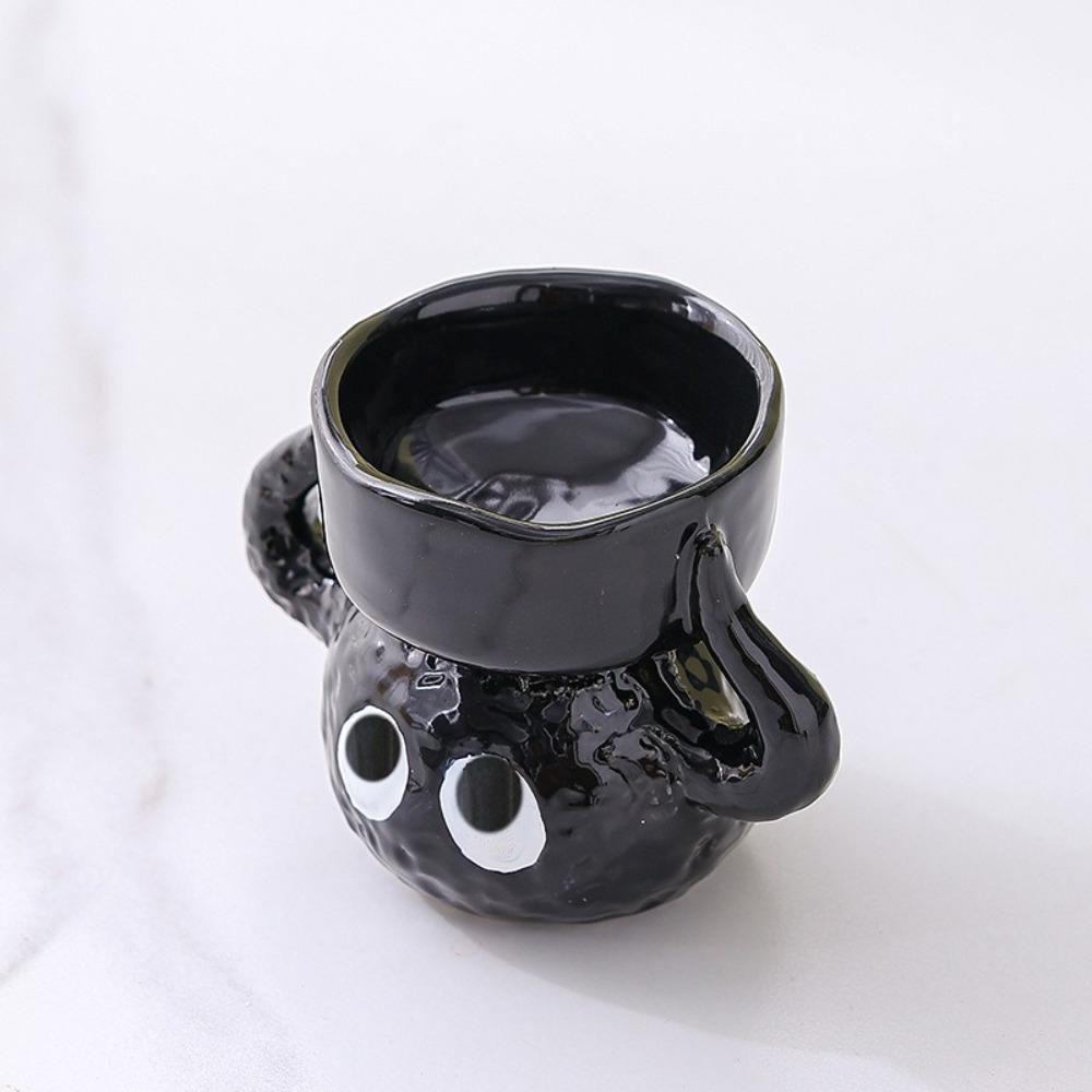 Cartoon Briquette Candle Holder Ceramics Candle Stand Creative Tea Light Candle Holder  Desktop