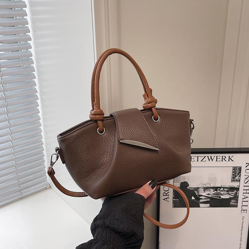 Small PU Leather Solid Color Handbags and Purses Women's Crossbody Bag Short Handle Shoulder Bags Women's Commuting Handbags