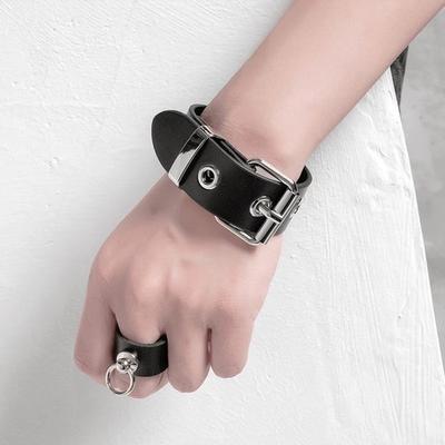 Панк Браслеты Мужские Женские Ретро Браслет Регулируемый Наручный Ремень Пряжка Стили Манжета Браслет Вечеринка Повседневная Носка мужской браслет
