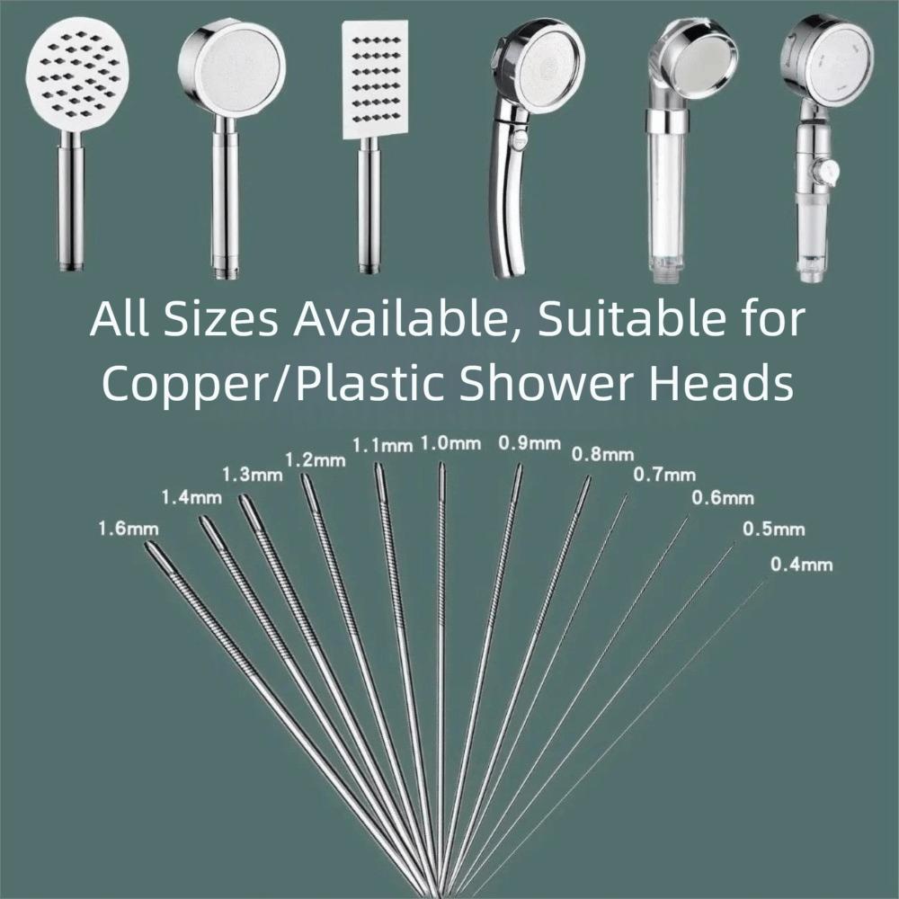 10 шт./коробка 0,4-1,6 мм Нержавеющая сталь Проходная игла для инструментов для чистки ванной комнаты