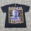 Винтажная футболка Radiohead The Bends Pablo Honey с графическим принтом