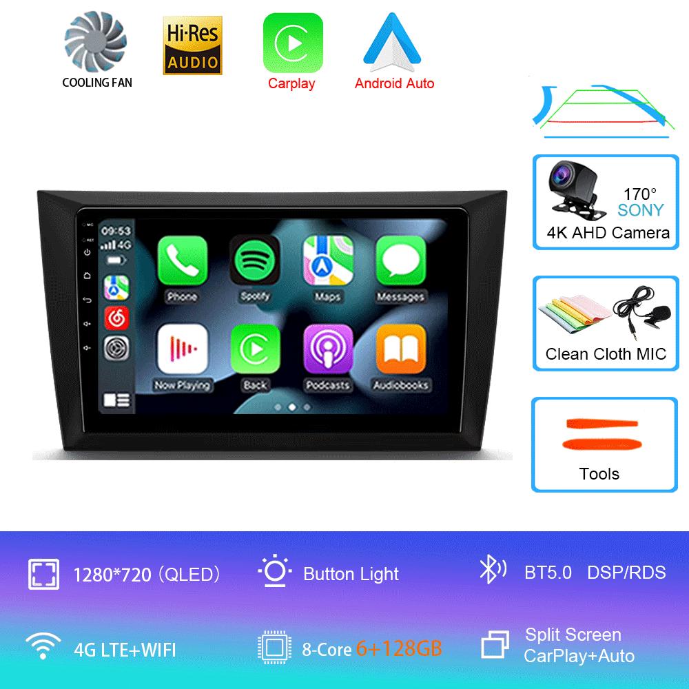 Для Volkswagen VW Golf 6 2008 - 2016 Автомобильное радио Android 14 Carplay Auto 4G+WIFI Мультимедийный видеоплеер GPS-навигация DSP Stereo