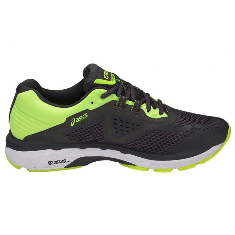 Asics Кроссовки для бега Gt-2000 6 с низким верхом мужские кроссовки Черно-зеленые T834N-9595