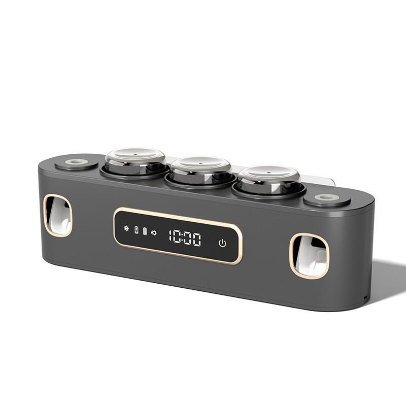 Умный настенный УФ-держатель для зубных щеток и дезинфектор с сушкой и стаканом для хранения