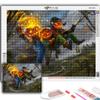 Набор для вышивки крестом DIY Алмазная вышивка Хэллоуин Страшная голова тыквы Человек Алмазная картина Домашний декор