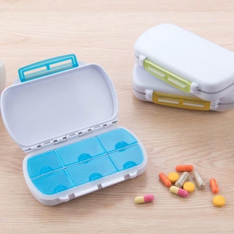 Еженедельная таблетка органайзер для лекарств дорожный 6-дневный дозатор для хранения таблеток чехол креативные многофункциональные упаковочные коробки для хранения лекарств