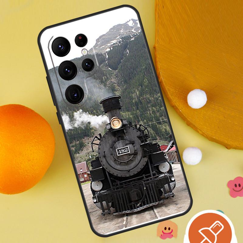 Train Railway Travel Phone Case For Samsung Galaxy S25 Ultra S23 S22 S21 Ultra S9 S10 S20 Plus S24 FE Funda Cover