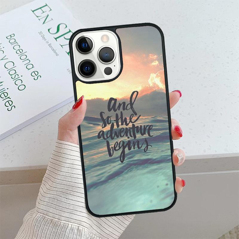 Чехол для телефона 'Путешествие Горы Море Пляж' Для iPhone 17 Air 15 16 16e 14 13 12 11 Pro Max Coque Для Apple PLUS fundas