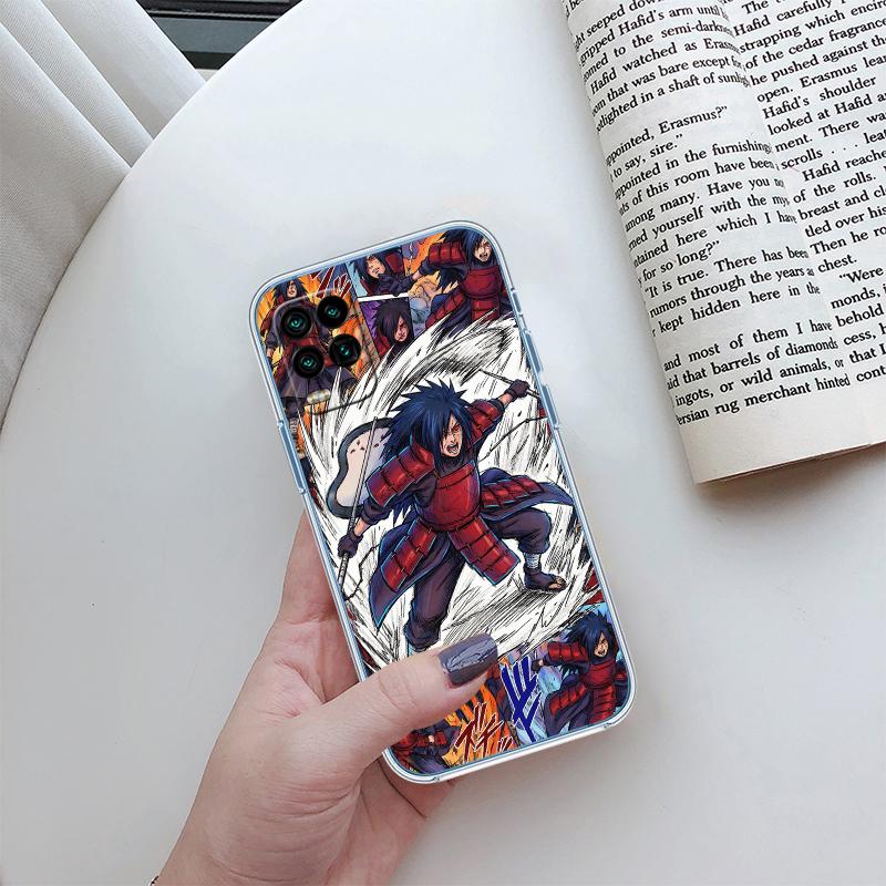Naruto Akatsuki Transparent Phone Case for Motorola Moto G7 G8 G9 G84 G85 G73 G24 G15 Z2 Play Power Plus