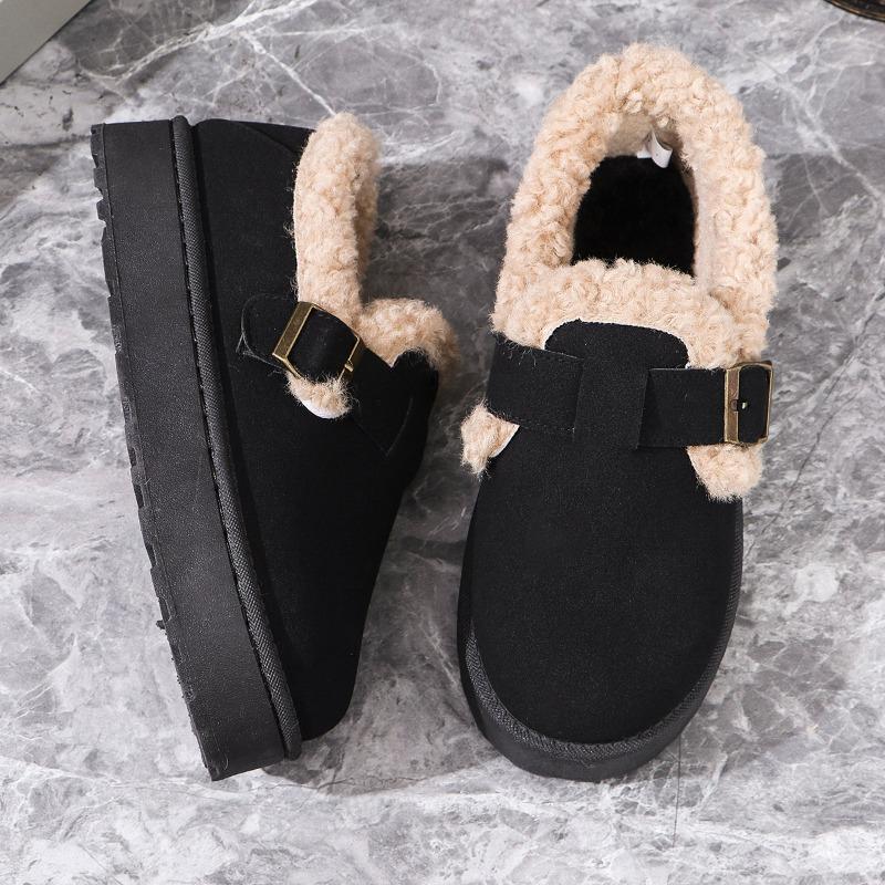 Модные новые роскошные зимние женские зимние сапоги плюшевые модные ретро-ботинки Bean Shoes хлопковые женские туфли на плоской подошве женские сапоги