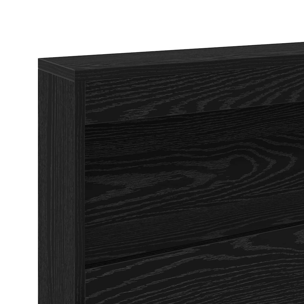 Storage Headboard Black Oak Effect 75 cm Particleboard