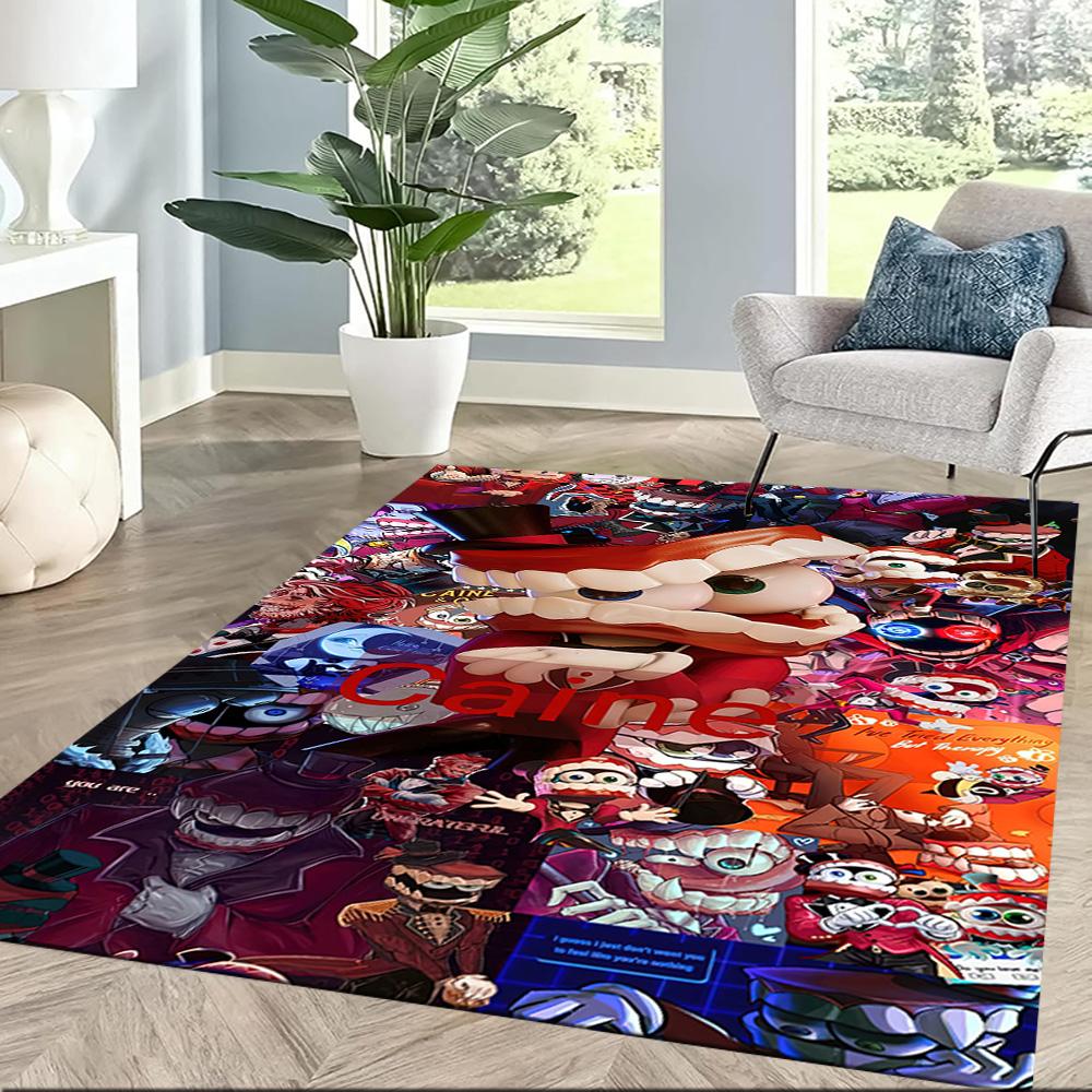 Digital Circus Area Rug Design for Outdoor Bedrooms Study room Dormitory Anti-slip Rug Office home decor Perfect Birthday/Christmas Gift Idea