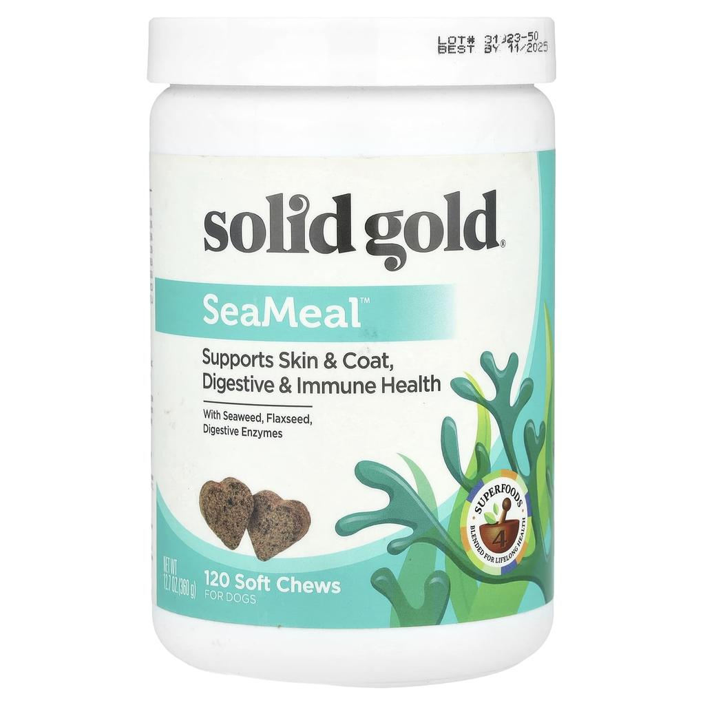 Solid Gold, SeaMeal™, Dog Soft Chews, 120 Count, 360g (12.7oz)