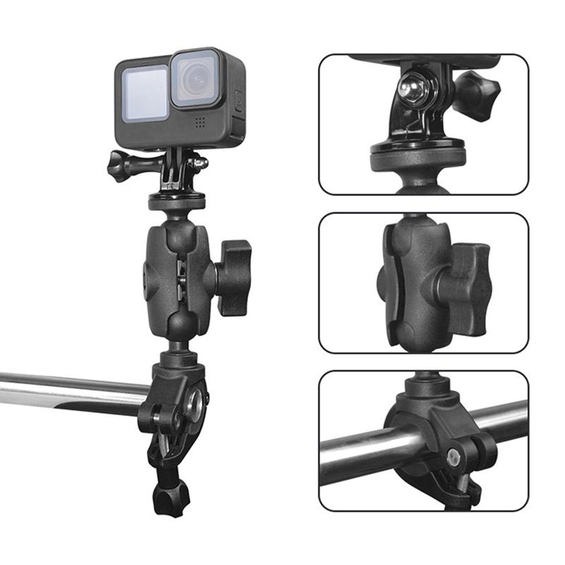 Велосипед Мотоцикл Руль Камера Поддержка Ram Mount Кронштейн Для Insta360 X4 X3 Ace Pro 2 Go 3S X2 Gopro Dji Аксессуары