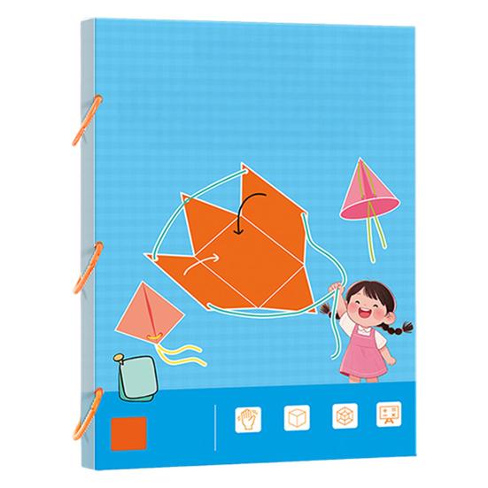 Yousheng 1 набор Книга для изучения 3D-геометрии на шнурке Раннее образование Сделай сам Бумага для оригами Веревочная геометрическая модель с 15 телами Формулы объема и площади поверхности