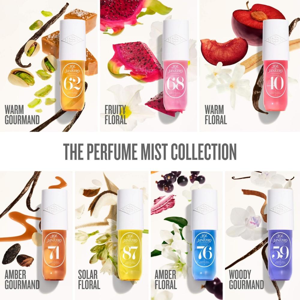 Sol De Janeiro Cheirosa 59 Delicia Парфюмированный спрей для волос и тела, многоразовый, 8,1 унции