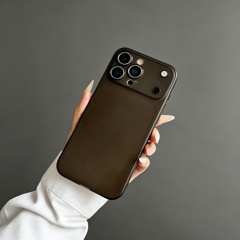Color Soft Silicone Ultra Thin Matte Clear Case for 17 16 15 14 13 Pro Max Shockproof Large Camera Bumper Cover
