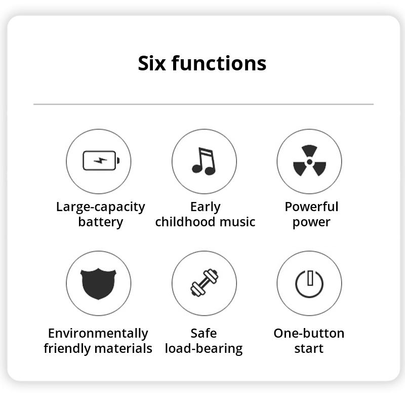 Детский электрический мотоцикл, трехколесный велосипед для мальчиков и девочек, перезаряжаемый велосипед-чоппер с дистанционным управлением и музыкой Bluetooth
