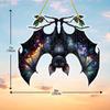Halloween Decoration 2D Acrylic Bat Suncatcher - Home Wall Art, Housewarming Gift - Home Hanging Decoration Ornaments Waterproof