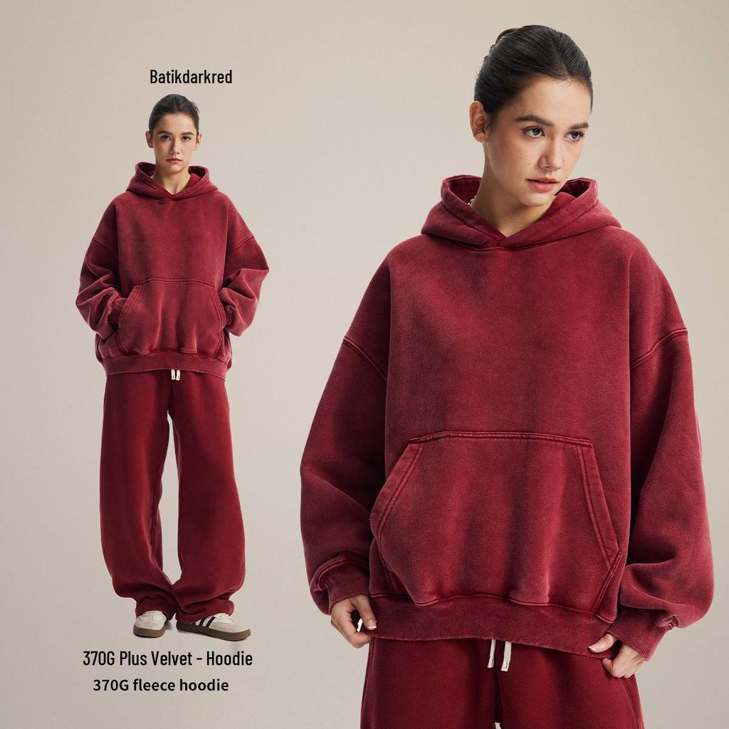 Chain Tide Мужская одежда | Осень/Зима 2025 Свободный крой Рваный Потертый Худи с Капюшоном с Плюшем