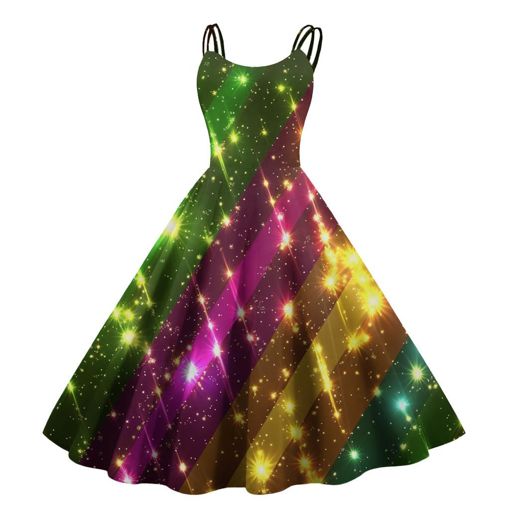 Женское сексуальное платье с принтом на Хэллоуин, с открытыми плечами, в стиле панк, винтаж