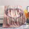 1Pc LoveAnimals Print Flannel Blanket, High quality Comfortable for All Seasons, Home Decor, Warmth and Comfort, Perfect for Christmas Gifts