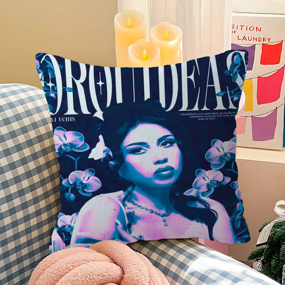 K-Kali U-Uchis Personalized picture text home decorative pillows Household Gifts 45x45cm