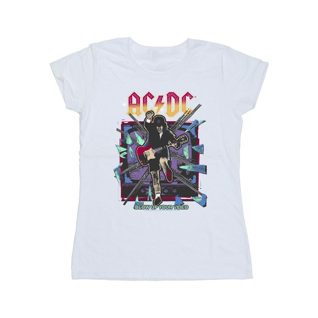 ACDC Womens/Ladies Blow Up Your Video Jump Cotton T-Shirt