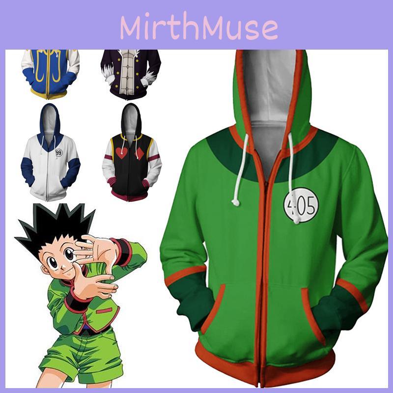 Теплая и уютная куртка на молнии Hunter Hunter Hisoka Killua, костюм для косплея, худи