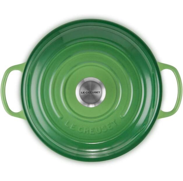 Кастрюля Le Creuset, чугун, круглая, 26 см, 2,2 л, зелёный бамбук (21180264082430)