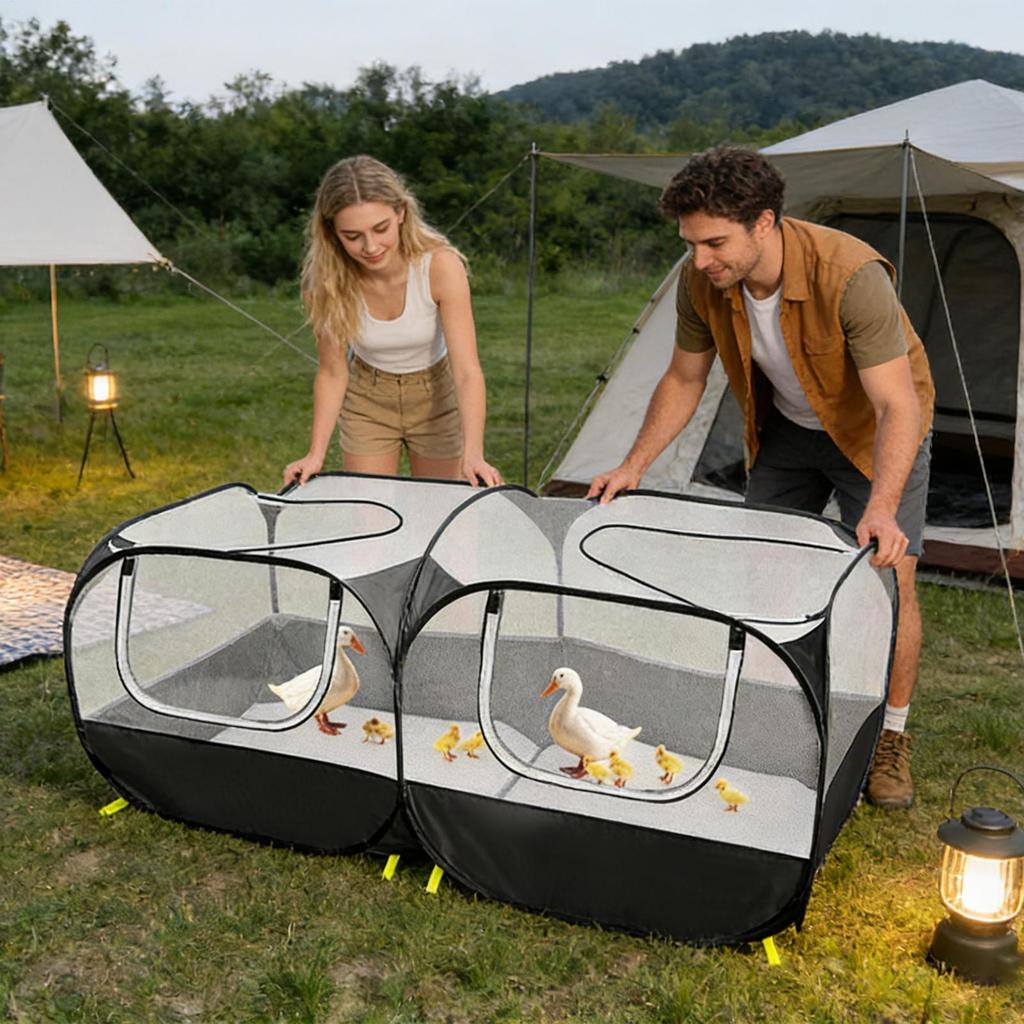 Многофункциональный двусторонний защитный вольер для животных, закрытый вольер для котят, для путешествий, на открытом воздухе, для животных, кошек, на землю, газон, сад