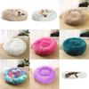 Cat Pet Dog Calming Beds Nest Warm Fluffy Plush Comfy Soft Mattress Donut Pad