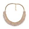 Classic British Princess Kate With Handmade Hollow Fashion Diamond-Encrusted Exaggerated Necklace