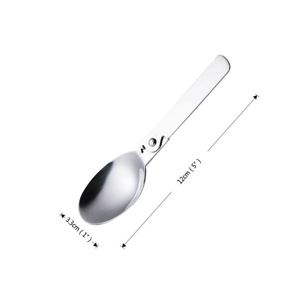 Kitchen Tool Hiking Cream Dessert Spoon Outdoor Tableware Soup Spoon Folding Spoon Travel Tableware