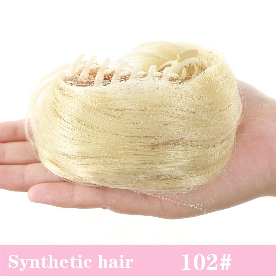 LUPU Шиньон для девочек, натуральный черный, коричневый, прямой, небрежный пучок для женщин и детей, булочка для волос в виде пончика