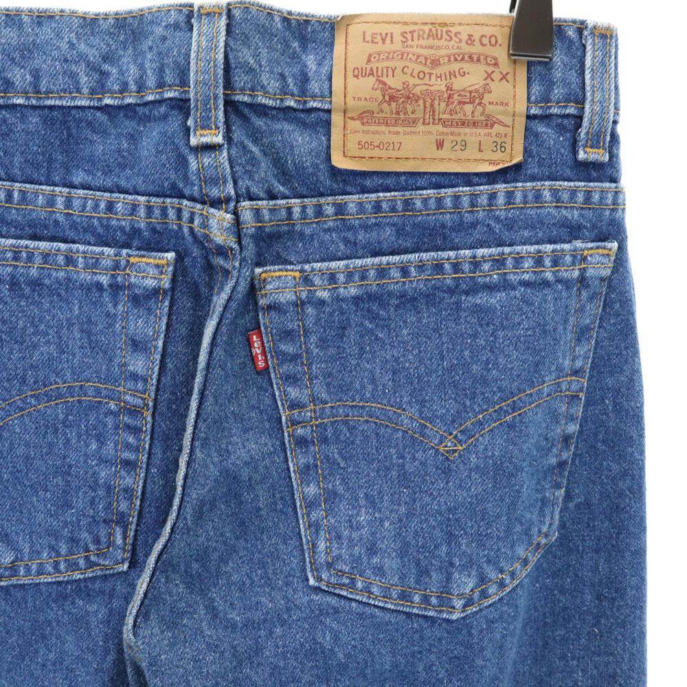 Levi's 90-е 505-0217 Сделано в США Старые джинсовые брюки W29 синие джинсы Мужские Б/У