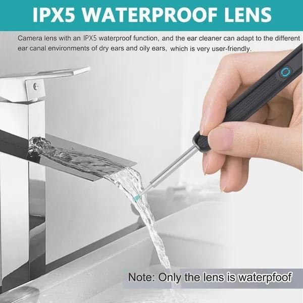 Очиститель ушей Высокоточный инструмент для удаления ушной серы со светодиодной подсветкой камеры Беспроводной отоскоп Умный набор для чистки ушей-1 комплект