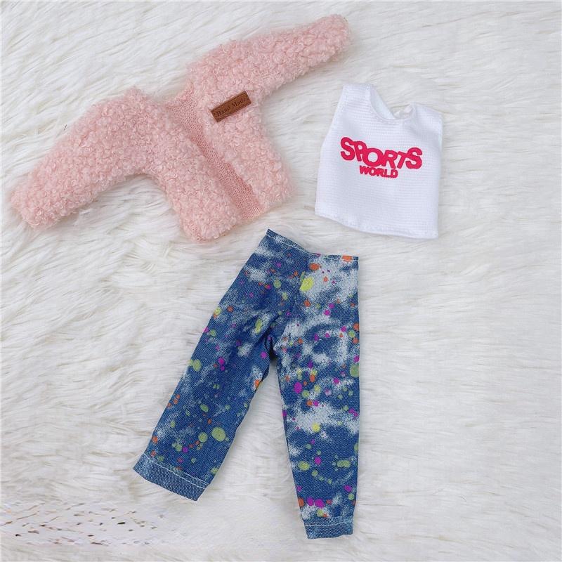 30CM Mini Movable Doll Collection Girls Toy 3D Big Eyes BJD Princess Full Outfits Dresses Collection Childrens Doll Gift