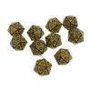 10 шт. 20-гранные многогранные акриловые кубики для настольных игр D20 кубики для математических игр с кубиками Набор акриловых кубиков для вечеринки
