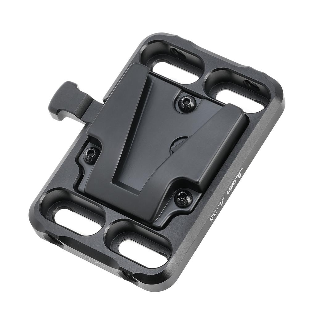 JLwin JL 35 Mini V Lock Battery Adapter Plate V Mount Battery Plate Aluminum Alloy with 1 4 Inch 3 8 Inch Screw Hole
