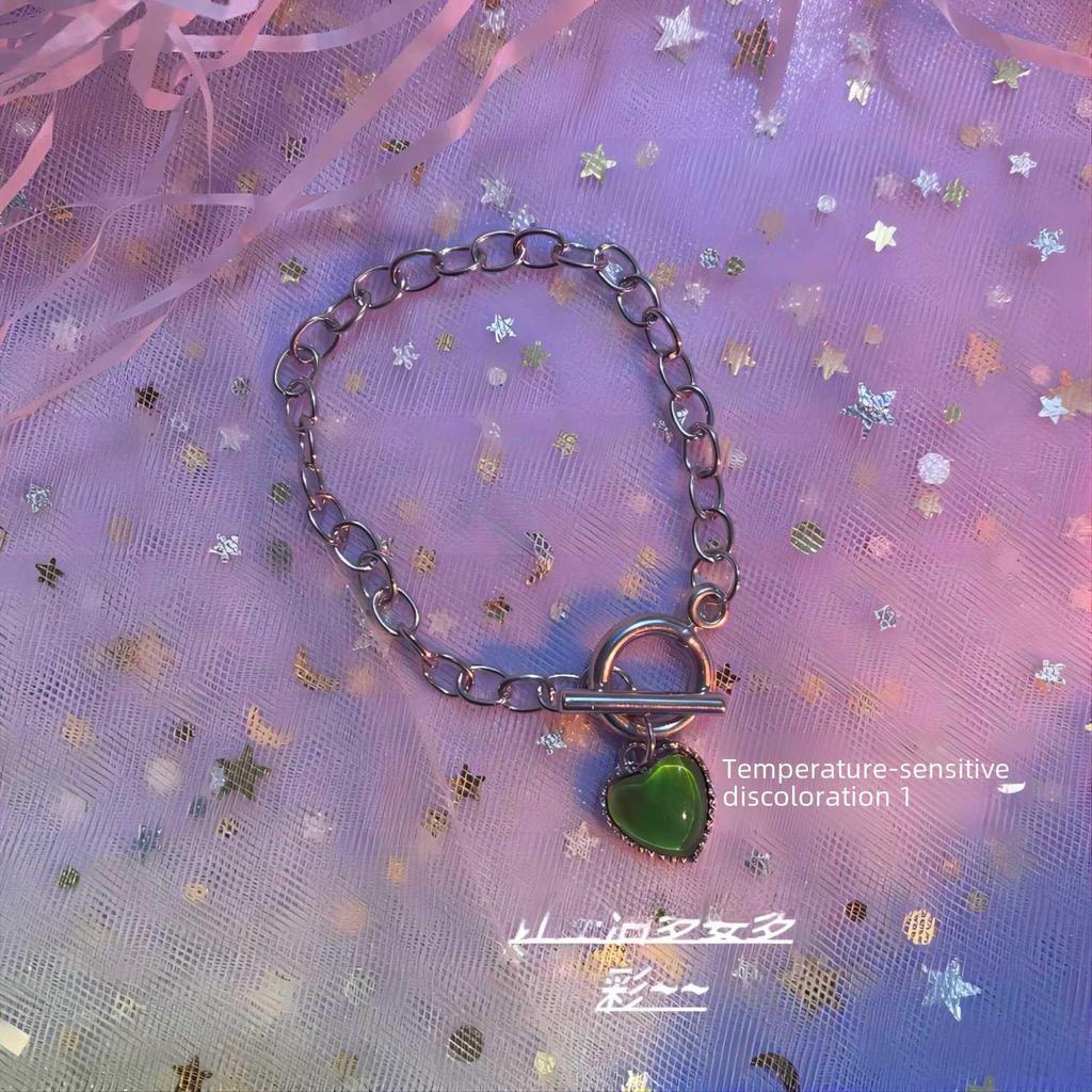 Термохромное ожерелье Love для женщин - стильная цепочка на ключицу Niche Design