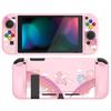 Protective Case Compatible with PlayVital Soft TPU Slim Case Cover for Switch with Colorful ABXY Button Caps Rainbow Unicorn Switch, [Candy Version]