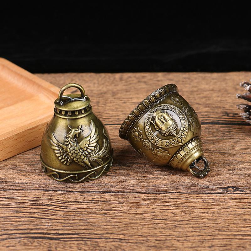 1 шт. старинный колокольчик на удачу, благословение по фэн-шуй, колокольчик с колокольчиком