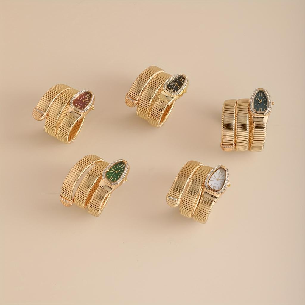 1pc-Luxury Ladies Quartz Watch Fashion Gold Ladies Watches Clock High-quality Stainless Steel Bracelet Wristwatch Gifts