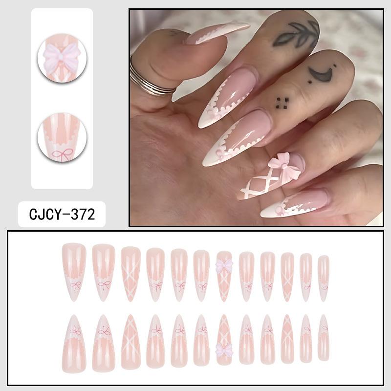 O7 Маникюрный ноготь, длинный, носимый, летний, усовершенствованный, носимый, накладной, ноготь