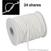 Candle Wick 1 Roll 61m Cotton Lamp Wick Replacement Lantern Oil Lamp Burners For Candle Craft Making 25-26s
